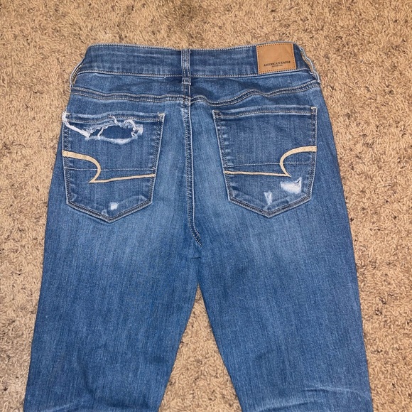American Eagle Super Stretch Distressed High Rise Jeggings - Picture 7 of 8